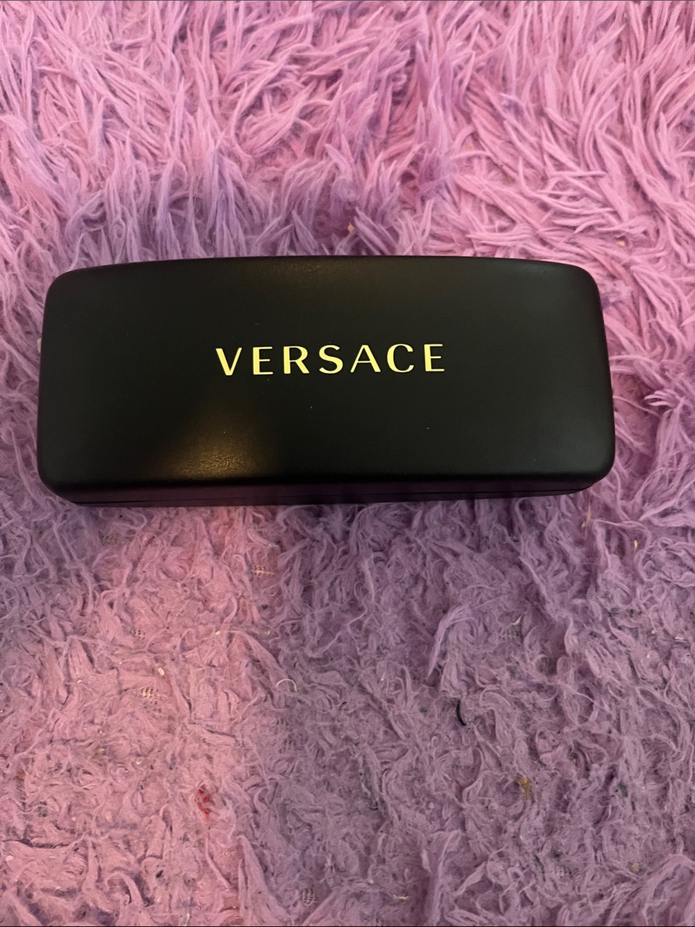 Versace Black and Gold Eyewear Case